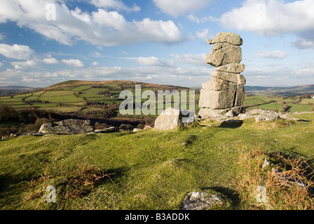 Bowerman del naso su Hayne giù, Dartmoor nel Devon. Foto Stock