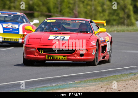 La Ferrari F355 Challenge Knockhill Fife Scozia 2008 Foto Stock