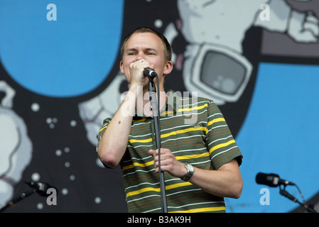 Just Jack sul palco del V Festival Hylands Park a Chelmsford Essex Foto Stock