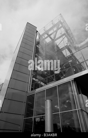 Funky via del Leicester Highcross Shopping Centre parcheggio auto. Foto Stock