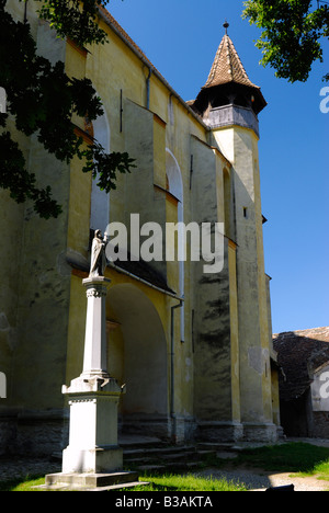 Sassone chiesa fortificata di Biertan vicino a Sighisoara in Transilvania Romania Foto Stock