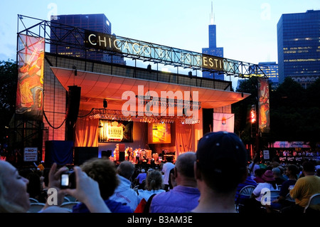 Annuale di Chicago Blues Festival di posti a sedere Foto Stock