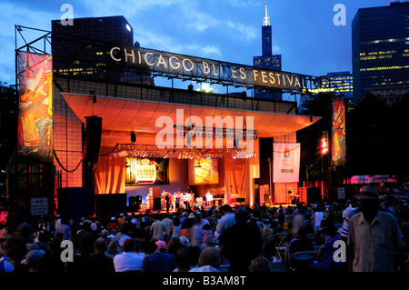 Twilight presso il Chicago Blues Festival Foto Stock