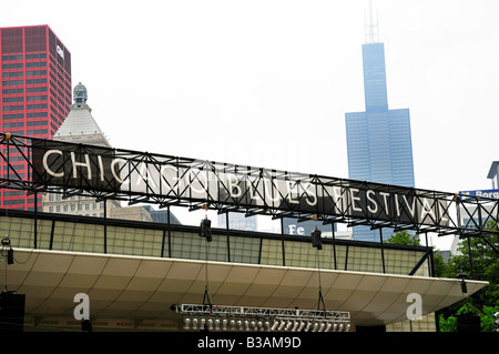 Chicago Blues Festival segno Foto Stock