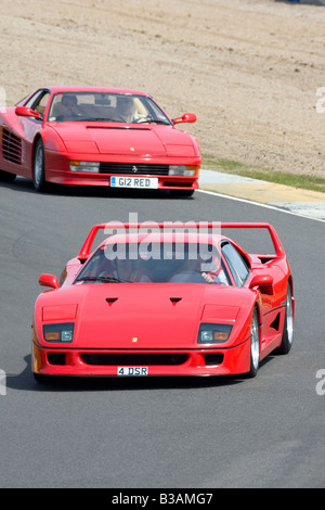 Ferrari F40 Testa Rosa 512tr Knockhill Fife Scozia 2008 Foto Stock