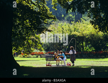 I Giardini Fitzroy Melbourne Victoria Australia Foto Stock