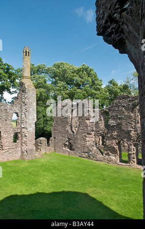 Grosmont Castello, rovinato fortezza a Grosmont, Monmouthshire Foto Stock