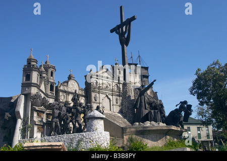 Patrimonio di Cebu monumento in Plaza Parain all'estremità nord del Colon Street a Cebu City Foto Stock