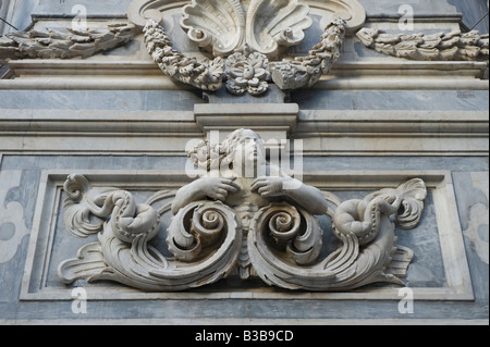 Dettaglio della Guglia di San Domenico guglia Foto Stock