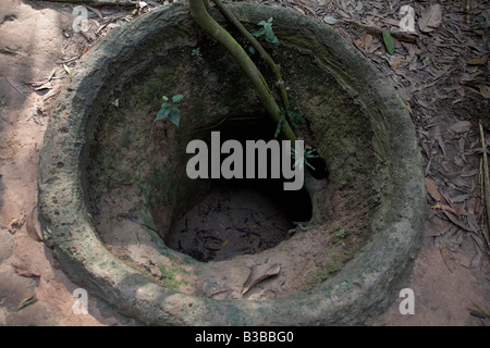 I Tunnel di Cu Chi, Cu Chi, Ho Chi Minh City, Vietnam Foto Stock