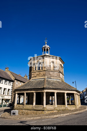 Il mercato vecchio croce in Barnard Castle, nella contea di Durham Regno Unito Inghilterra Foto Stock