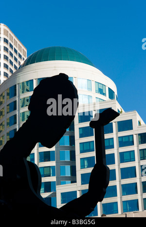 Uomo di martellamento Seattle Art Museum Seattle Washington STATI UNITI D'AMERICA Foto Stock