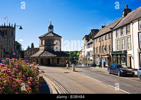 Il mercato vecchio croce in Barnard Castle in Teesdale, County Durham, England, Regno Unito Foto Stock