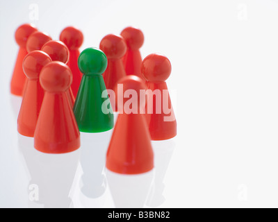 Close-up di pezzi di gioco Foto Stock