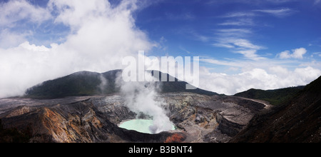 Vulcano Poas, Costa Rica, America Centrale Foto Stock