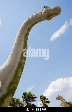 Close-Up del dinosauro Cabazon, Cabazon, CALIFORNIA, STATI UNITI D'AMERICA Foto Stock