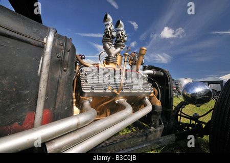 Lincoln Flathead V8 in Ford modello A 1950 Hotrod Americano auto Foto Stock