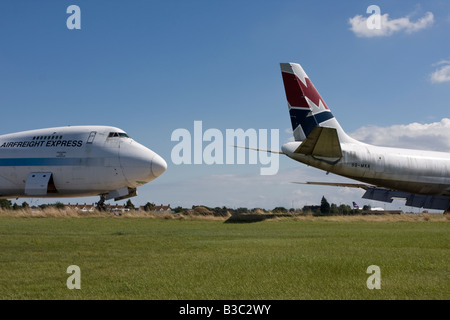 Dismessi aeromobili a Kent International Airport Manston Kent Foto Stock