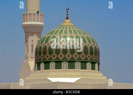 Cupola Rustaq e Moschea Al Batinah Regione Sultanato di Oman Foto Stock