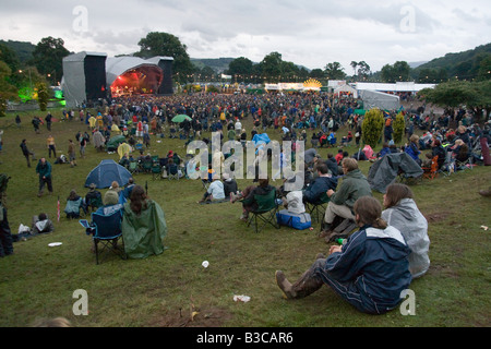 Mainstage al Greenman festival 2008 Glanusk Park Brecon Beacons Galles U K Foto Stock