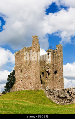 Rovine del Castello di Brough tenere in Cumbria, England, Regno Unito Foto Stock