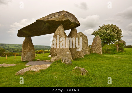 Pentre Ifan sepoltura camera, vicino a Newport Pembrokeshire Foto Stock