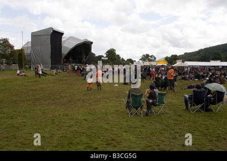 Mainstage al Greenman festival 2008 Glanusk Park Brecon Beacons Galles U K Foto Stock