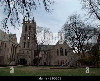 Primo Regno chiesa metodista. Oak Park. Contea di Cook. Illinois. Stati Uniti d'America Foto Stock