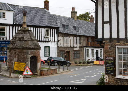 Walsingham village center high street norfolk East Anglia England Regno unito Gb Foto Stock