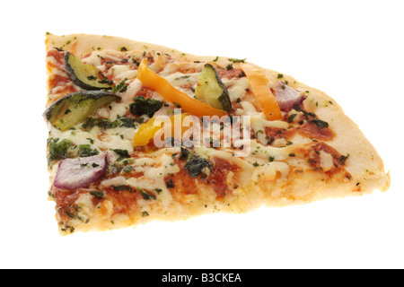 Fetta di vegetali Pizza Stonebake Foto Stock