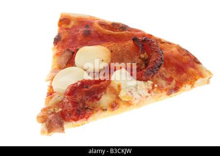 Fetta di verdure e formaggio di capra Pizza Foto Stock