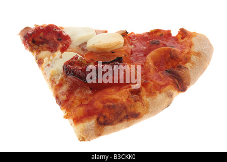 Fetta di verdure e formaggio di capra Pizza Foto Stock
