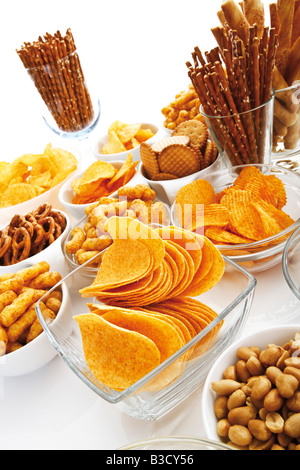 Snack assortiti Foto Stock