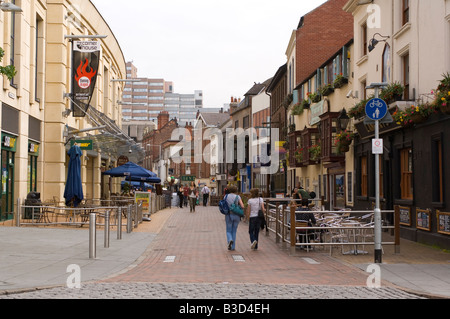 Il Nottingham City center edifici Foto Stock