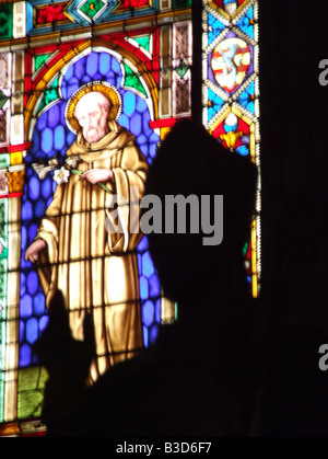 Scena in chiesa a Firenze, Italia Foto Stock