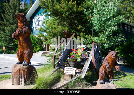 Johnson Canyon nel Parco Nazionale di Banff Foto Stock