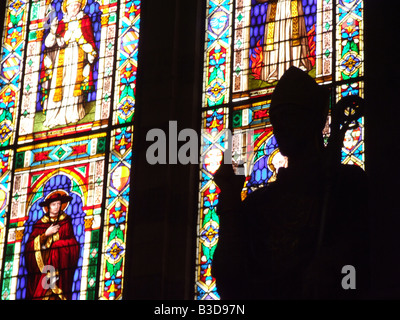 Scena in chiesa a Firenze, Italia Foto Stock