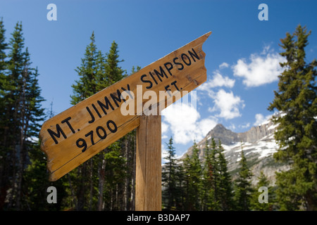 Montare Jimmy Simpson segno Foto Stock