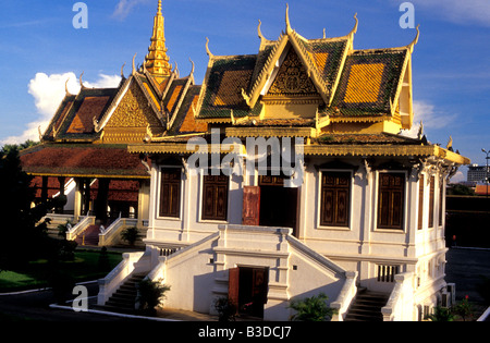 Museo trono hall del palazzo reale di phnom penh Cambogia Foto Stock