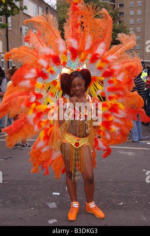 Esecutori al carnevale di Notting Hill Agosto 2008, Londra, Inghilterra, Regno Unito Foto Stock