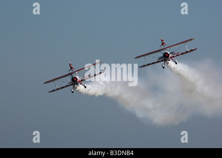 Ala-walker aerobatic flying display Foto Stock