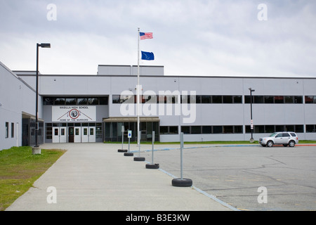 Wasilla High School, Wasilla, Alaska, Stati Uniti d'America. Foto Stock