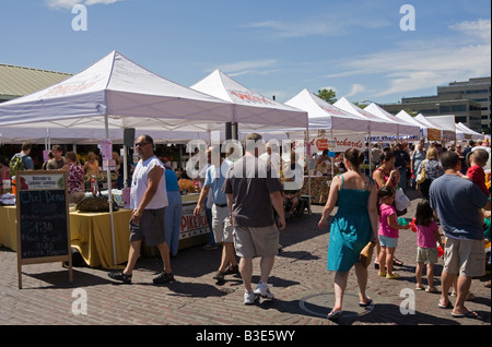 Il Pike Place Farmers Market Seattle nello Stato di Washington WA USA Foto Stock