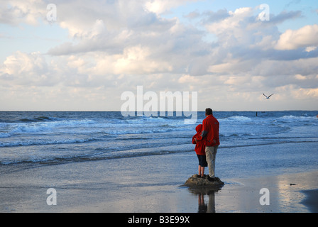 scena della spiaggia Foto Stock