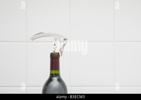 Struttura di cavatappi di vino Foto Stock