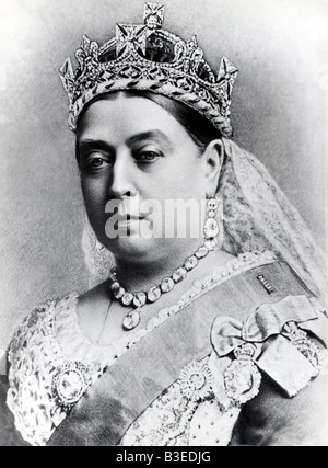 Victoria i, 24.5.1819 - 22.1.1901, Regina di Gran Bretagna e Irlanda (20.6.1837 - 22.1.1901), ritratto, circa 1860, Foto Stock