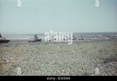 Tedesco serbatoio divisione / avanzamento durante la seconda guerra mondiale Foto Stock