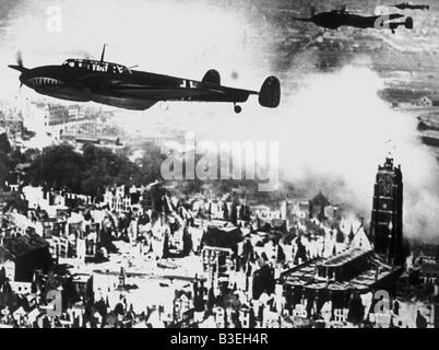 II Guerra Mondiale/bombardieri/Dunkerque. Foto Stock