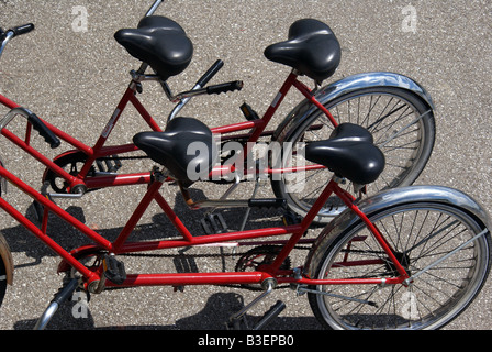 Biciclette tandem Foto Stock