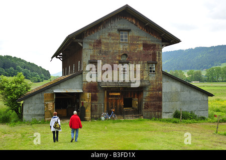 Assenzio casa di essiccazione, Boveresse Foto Stock